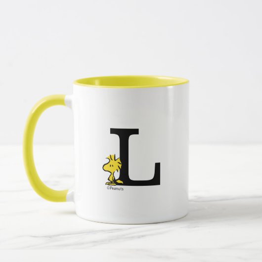 PEANUTS | Holz | Monogramm L Tasse (Links)