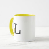 PEANUTS | Holz | Monogramm L Tasse (Vorderseite Links)