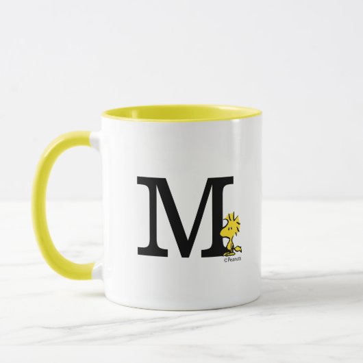 PEANUTS | Holz | Monogramm M Tasse (Links)