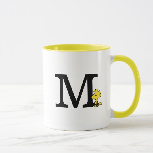 PEANUTS | Holz | Monogramm M Tasse (Rechts)
