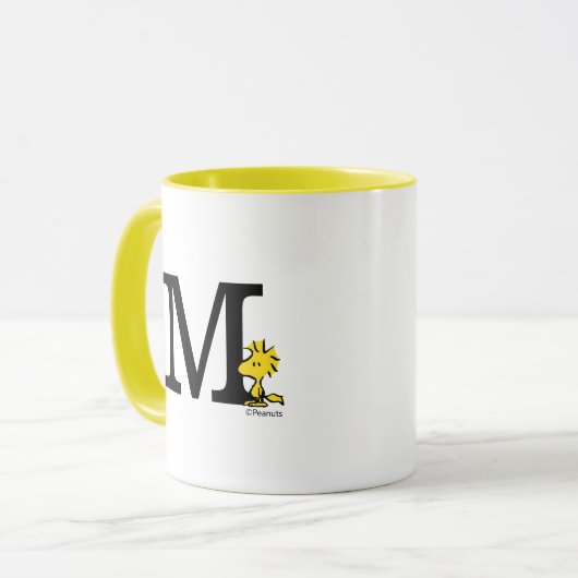 PEANUTS | Holz | Monogramm M Tasse (Vorderseite Links)