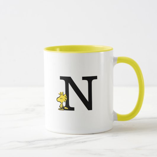 PEANUTS | Holz | Monogramm N Tasse (Rechts)