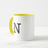 PEANUTS | Holz | Monogramm N Tasse (Vorderseite Links)