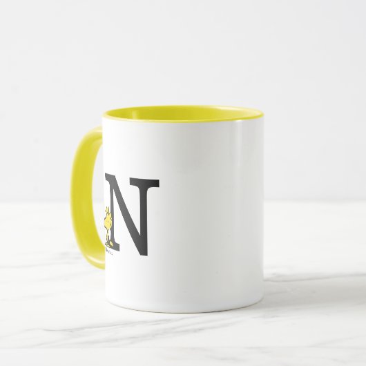 PEANUTS | Holz | Monogramm N Tasse (Vorderseite Links)