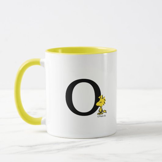 PEANUTS | Holz | Monogramm O Tasse (Links)