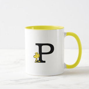 PEANUTS Holz Monogramm P Tasse