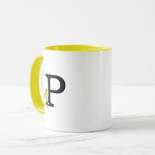 PEANUTS | Holz | Monogramm P Tasse (Vorderseite Links)