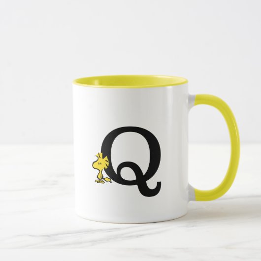 PEANUTS | Holz | Monogramm Q Tasse (Rechts)