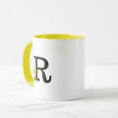 PEANUTS | Holz | Monogramm R Tasse (Vorderseite Links)