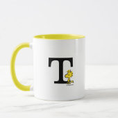 PEANUTS | Holz | Monogramm T Tasse (Links)