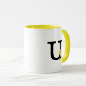 PEANUTS | Holz | Monogramm U Tasse (VorderseiteRechts)