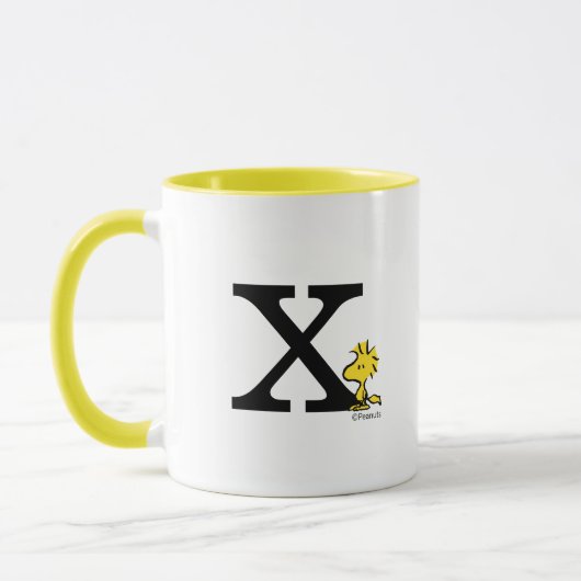 PEANUTS | Holz | Monogramm X Tasse (Links)