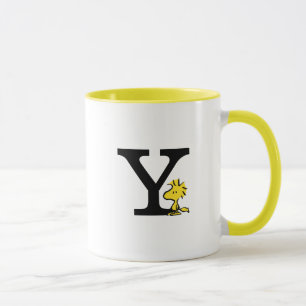 PEANUTS Holz Monogramm Y Tasse