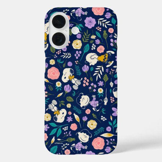 Peanuts In Bloom Pattern Case-Mate iPhone Hülle (Rückseite)