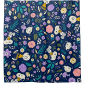 Peanuts In Bloom Pattern Duschvorhang (Vorderseite)