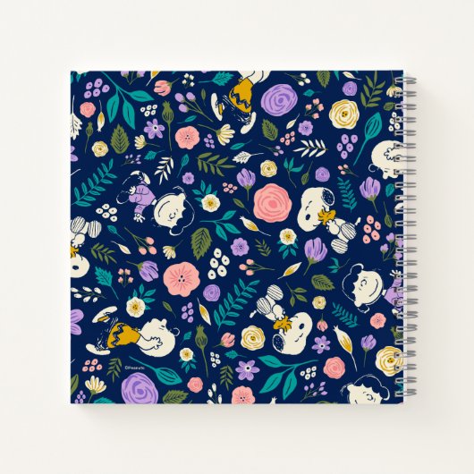 Peanuts In Bloom Pattern Notizblock (Rückseite)