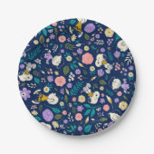 Peanuts In Bloom Pattern Pappteller (Vorderseite)