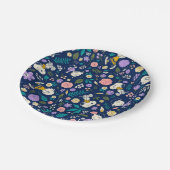 Peanuts In Bloom Pattern Pappteller (Schrägansicht)