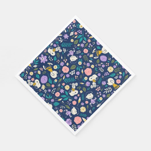 Peanuts In Bloom Pattern Serviette (Ecke)