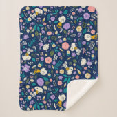 Peanuts In Bloom Pattern Sherpadecke (Vorderseite)