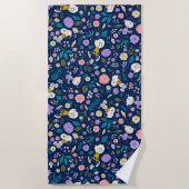 Peanuts In Bloom Pattern Strandtuch (Vorderseite)