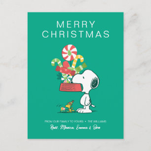 Peanuts   Je mehr, desto besser Feiertagspostkarte