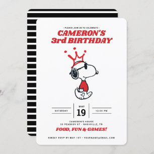 Peanuts Joe Cool Geburtstagseinladung Einladung