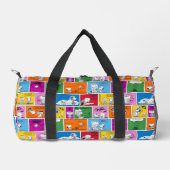 PEANUTS | Klassische Comic-Muster-Leggings Duffle Bag (Vorderseite)