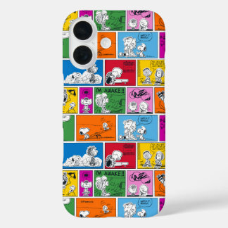 PEANUTS | Klassisches Comic Muster iPhone 16 Hülle