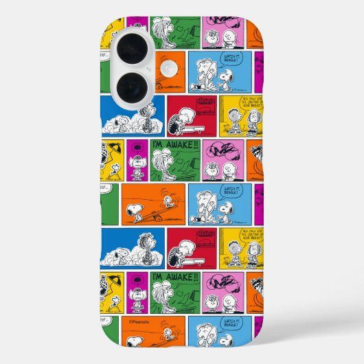 PEANUTS | Klassisches Comic Muster Case-Mate iPhone Hülle (Rückseite)