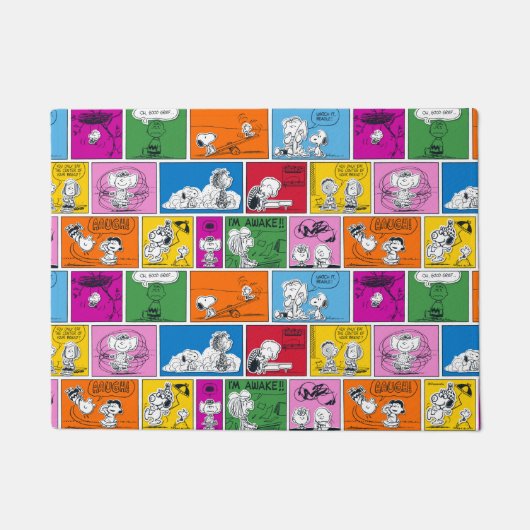 PEANUTS | Klassisches Comic Muster Fußmatte (Vorderseite)