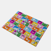 PEANUTS | Klassisches Comic Muster Fußmatte (Schrägansicht)