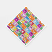 PEANUTS | Klassisches Comic Muster Serviette (Ecke)