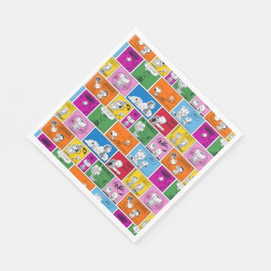 PEANUTS | Klassisches Comic Muster Serviette (Ecke)