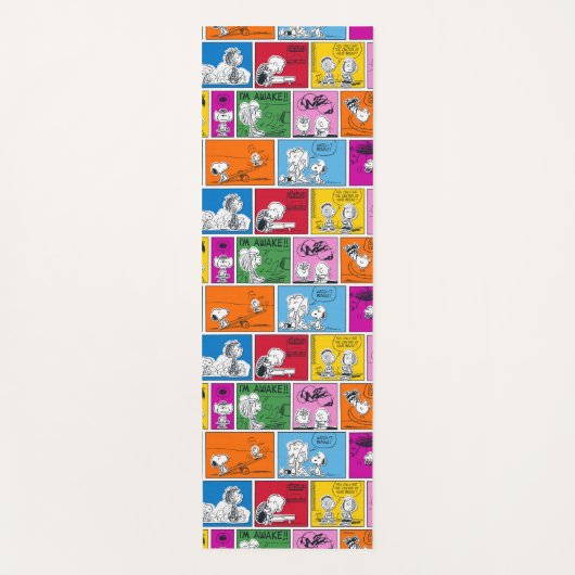 PEANUTS | Klassisches Comic Muster Yogamatte (Vorderseite)