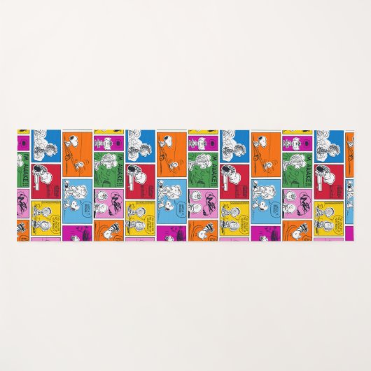 PEANUTS | Klassisches Comic Muster Yogamatte (Vorderseite (Horizontal))