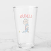 Peanuts | Linus-Decke-Lächeln Glas (Rückseite)