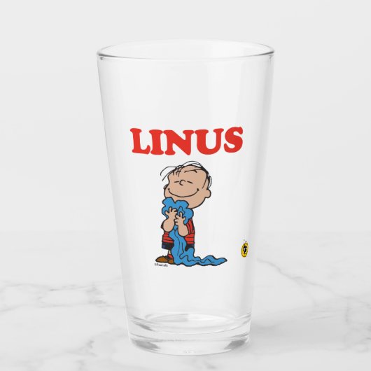 Peanuts | Linus-Decke-Lächeln Glas (Vorderseite)