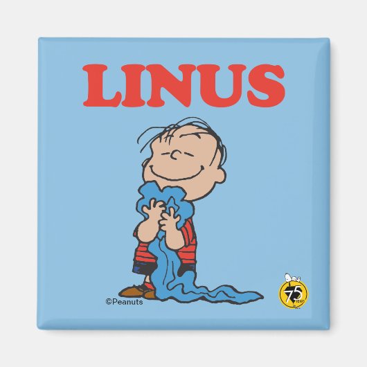 Peanuts | Linus-Decke-Lächeln Magnet (Vorne)