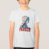 Peanuts | Linus & Seine Decke Tri-Blend Shirt (Vorderseite)
