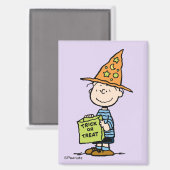 Peanuts Linus Zauberer Süßigkeiten oder Saures Magnet (Vorderseite/Rückseite)