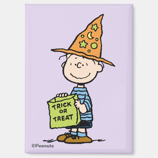 Peanuts Linus Zauberer Süßigkeiten oder Saures Magnet (Vorderseite)