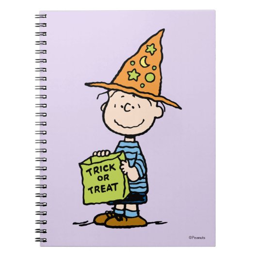 Peanuts Linus Zauberer Süßigkeiten oder Saures Notizblock (Vorderseite)