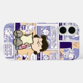 Peanuts | Lucy Comic Pattern Case-Mate iPhone Hülle (Rückseite (Horizontal))