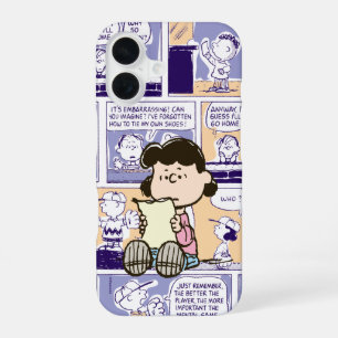 Peanuts   Lucy Comic Pattern iPhone 16 Hülle