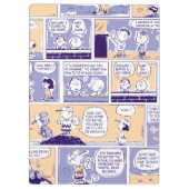 Peanuts | Lucy Comic Pattern Klemmbrett (Rückseite)