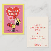 Peanuts | Lucy Du bist ein Fang! Mitteilungskarte (Vorne/Hinten)