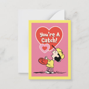 Peanuts Lucy Du bist ein Fang! Mitteilungskarte