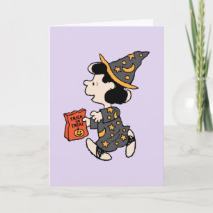 Peanuts Lucy Hexen Kostüm Halloween Karte