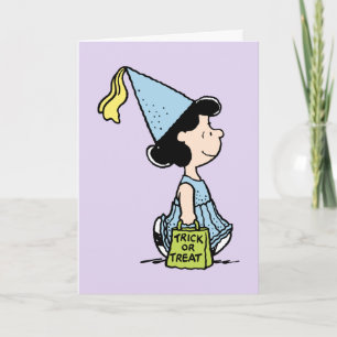 Peanuts Lucy Prinzessinnen-Kostüm Halloween Karte